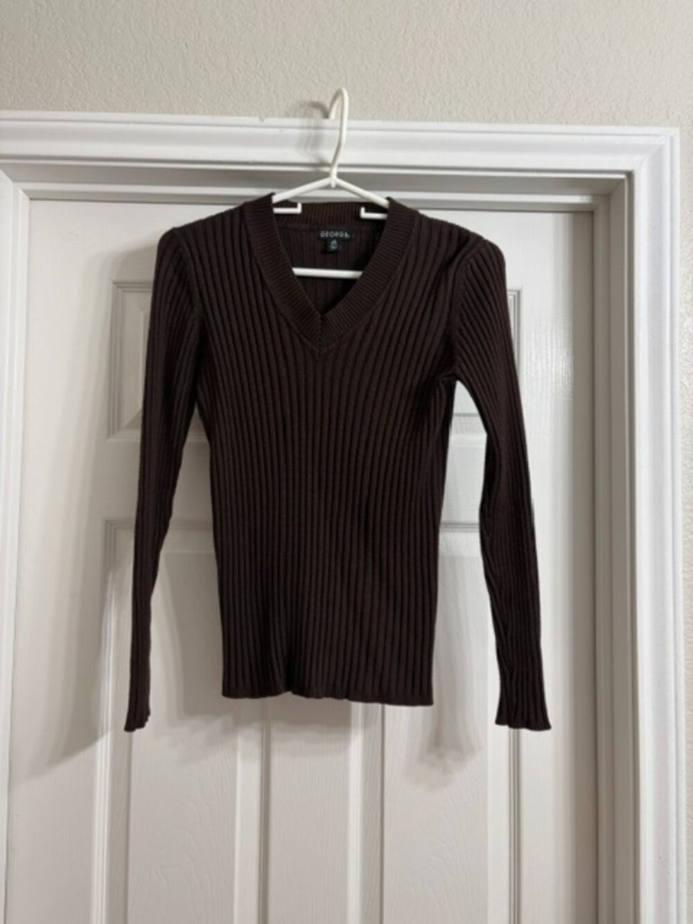George Brand Women's Brown Long Sleeve Sweater, Size Large